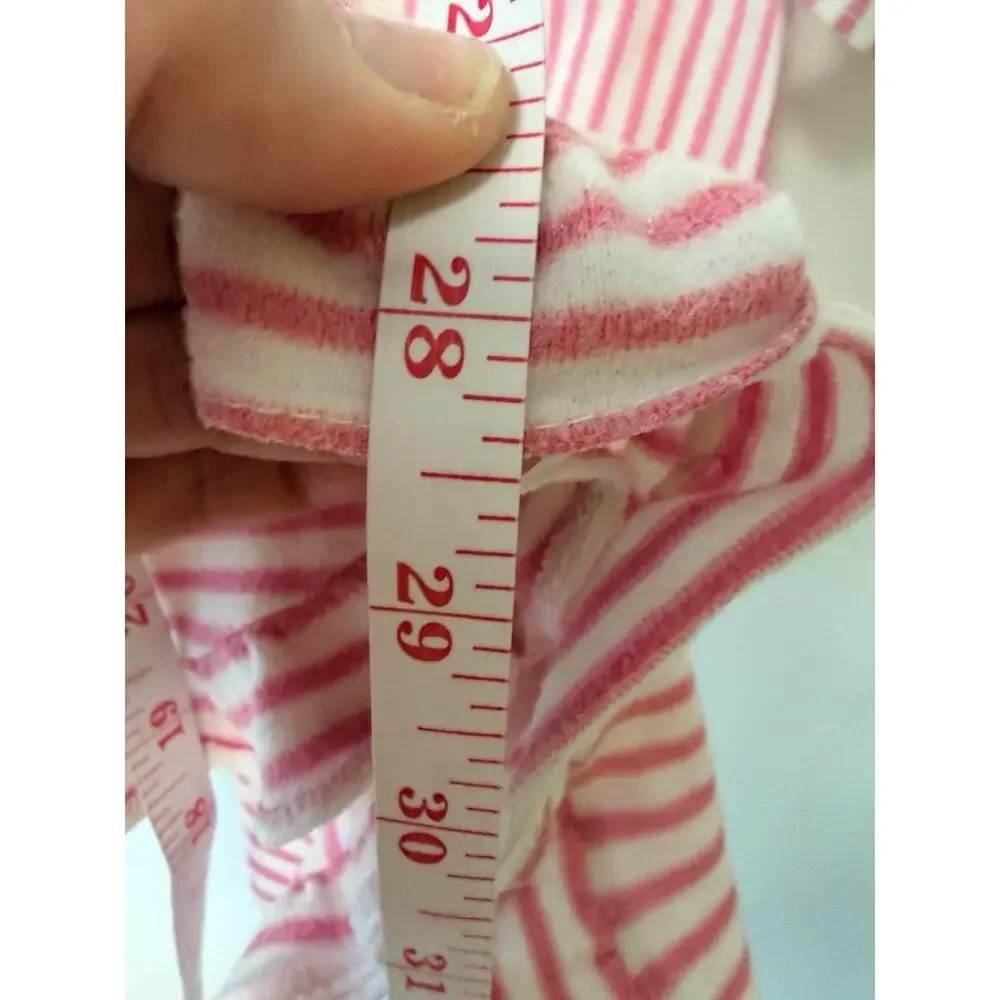 Vintage Strawberry Shortcake Pajama Girls Nightgown Sz‎ 6 Flannel 1980s Striped